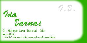 ida darnai business card